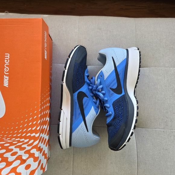 Nike Air Zoom Pegasus 30 Running Shoes Women’s 7.5 Blue Black Athletic Sneakers - Picture 8 of 12